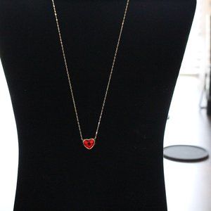 Swarovski red heart necklace